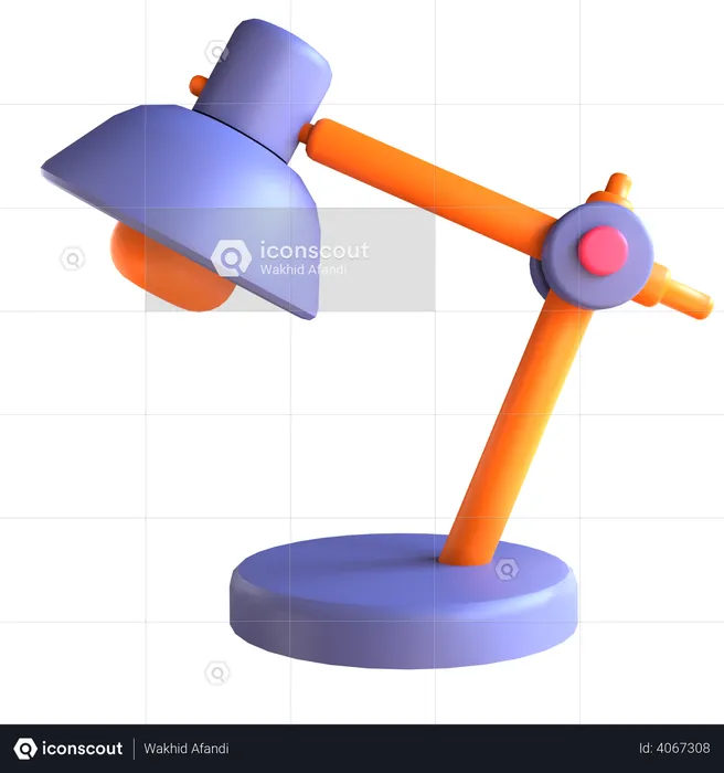 Table lamp  3D Illustration