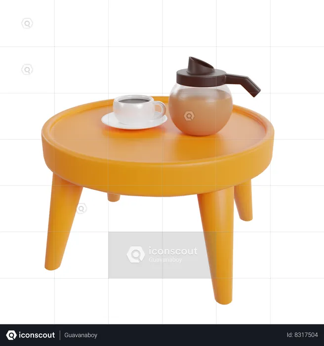 Table ronde  3D Icon