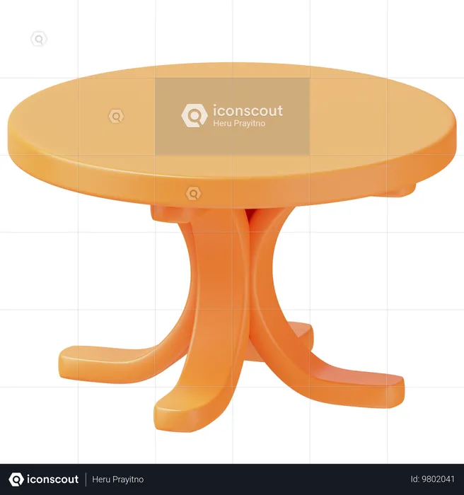 Table ronde  3D Icon