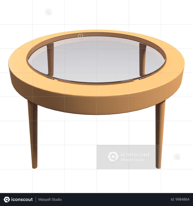 Table à manger ronde  3D Icon