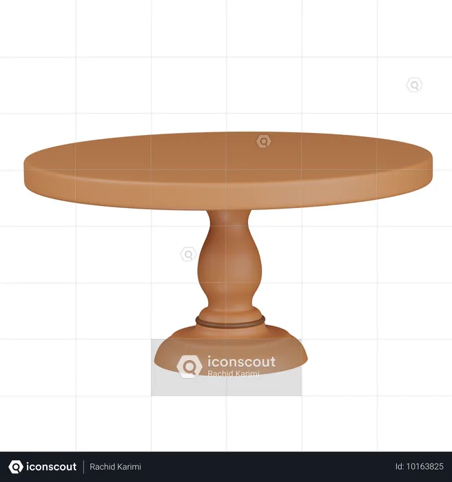 Table ronde  3D Icon