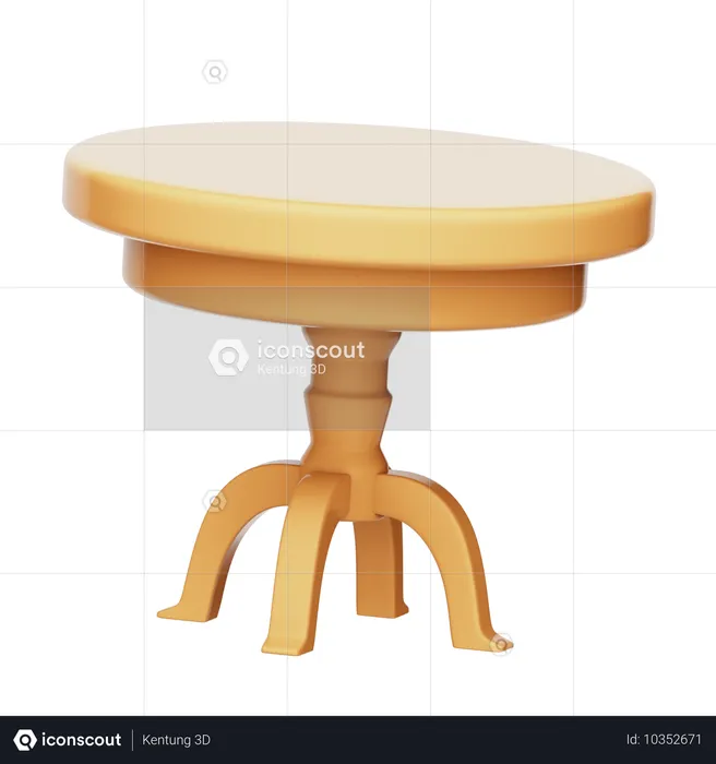 Table ronde  3D Icon