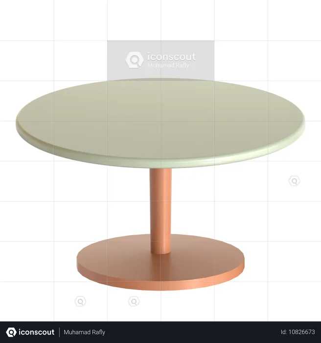 Table ronde  3D Icon