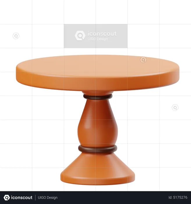 Table ronde  3D Icon