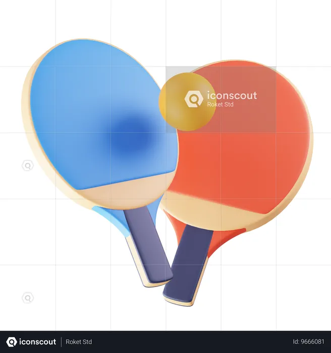 Table Tennis  3D Icon