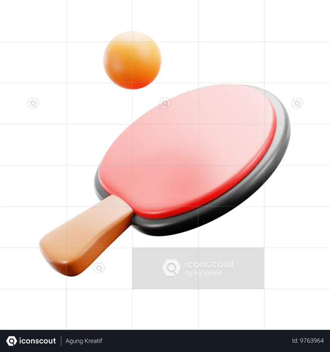 Table Tennis  3D Icon