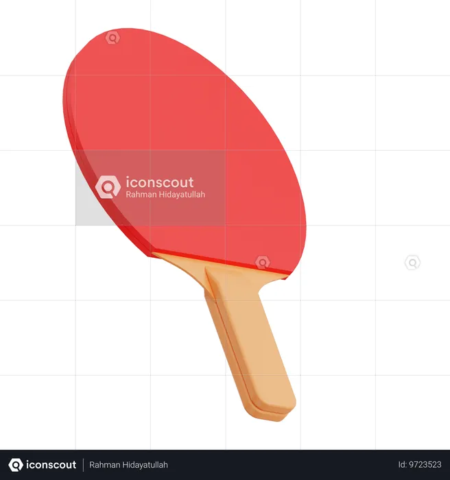 Table Tennis Racket  3D Icon