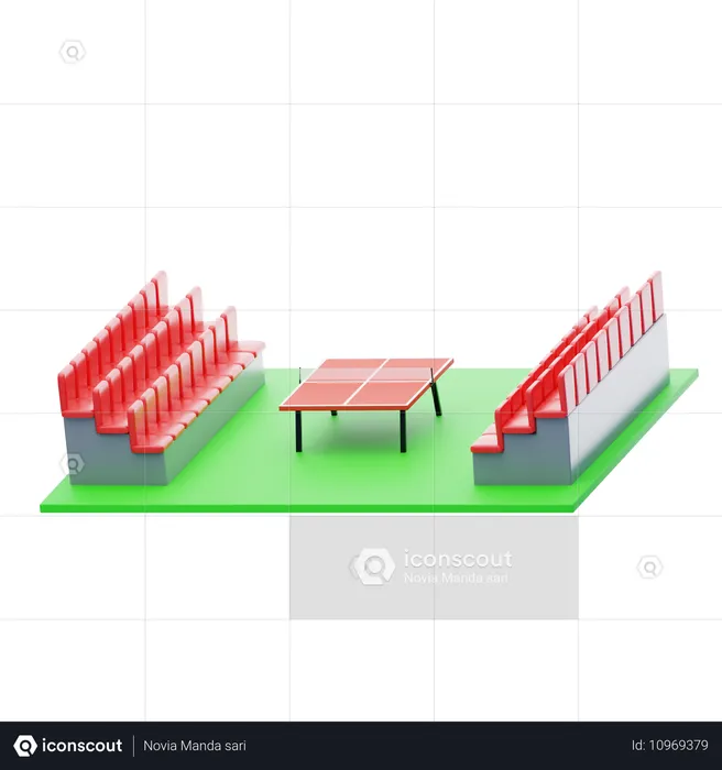 Table Tennis Stadium  3D Icon