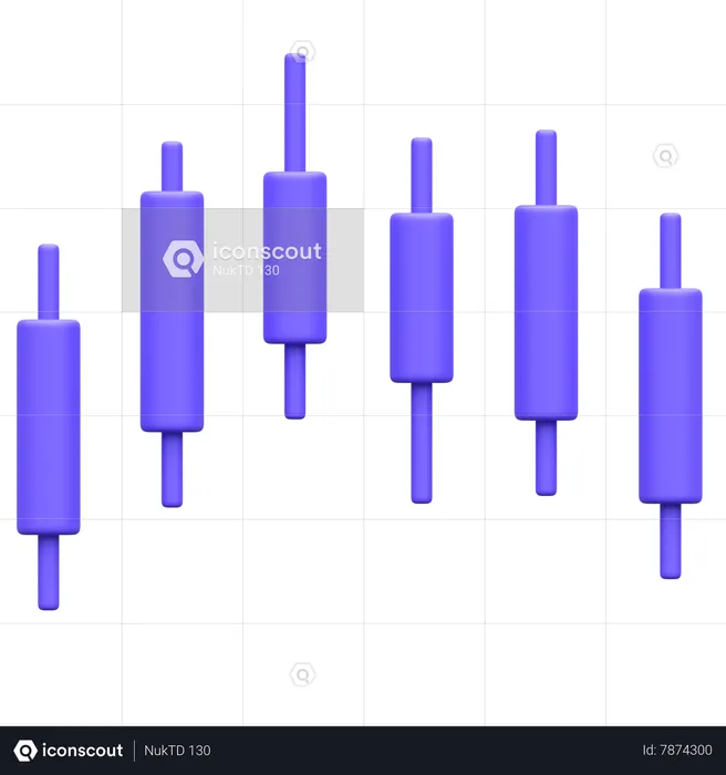 Tableau des bâtons de bougie  3D Icon