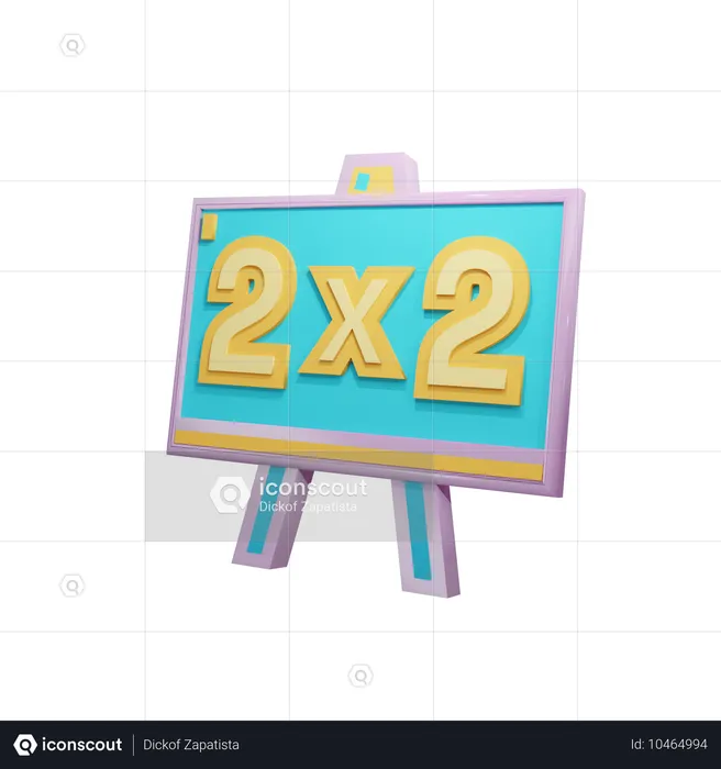 Tableau de mathématiques  3D Icon