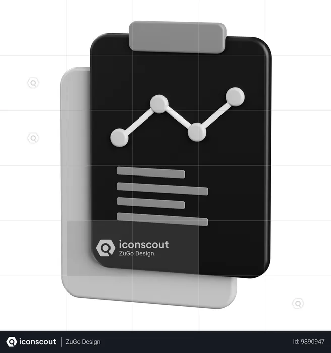 Tableau de statistiques  3D Icon