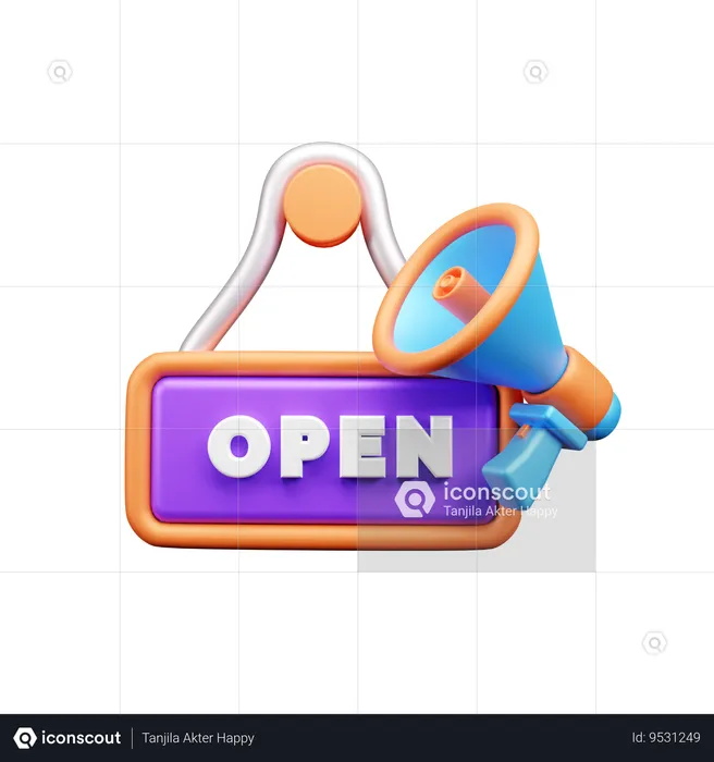 Tablero abierto  3D Icon