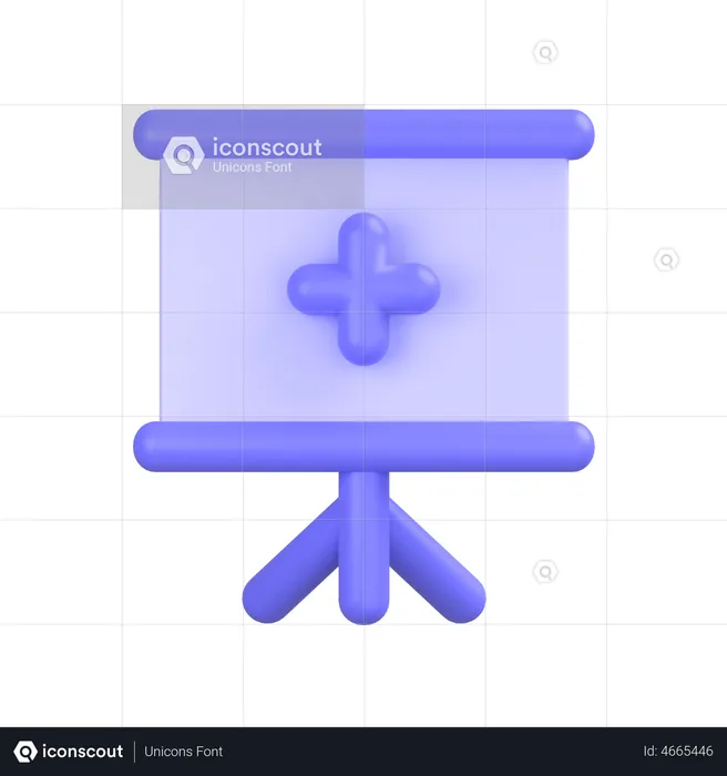 Tablero de presentación  3D Icon