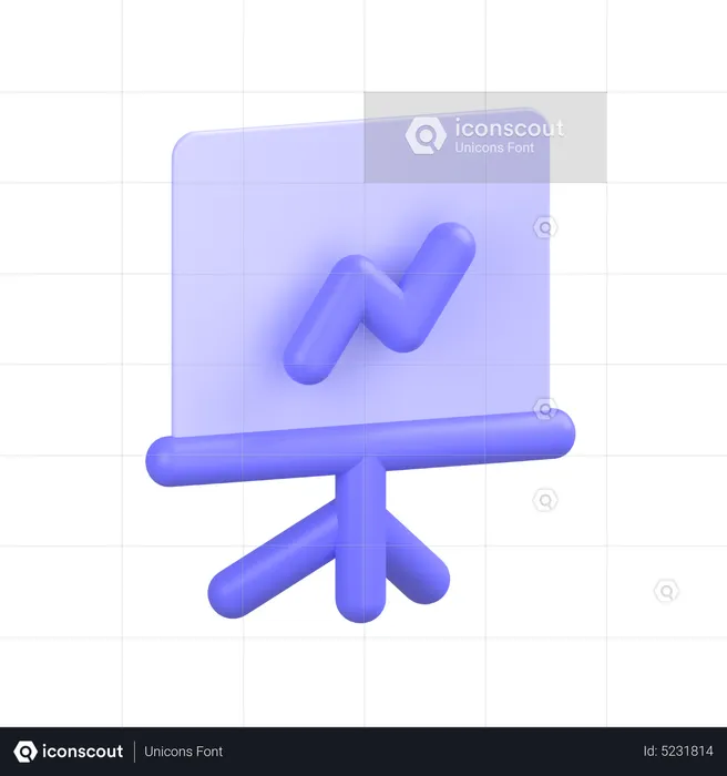 Tablero de presentación  3D Icon