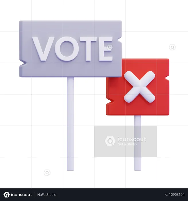 Junta de votación  3D Icon