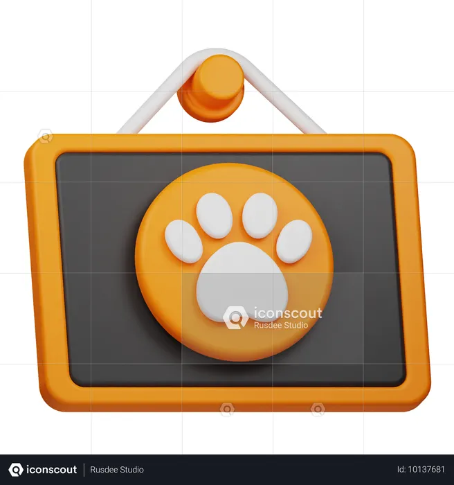 Tablero para mascotas  3D Icon