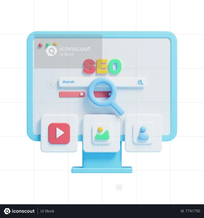 Tablero de SEO  3D Icon