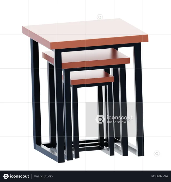 Tables imbriquées  3D Icon