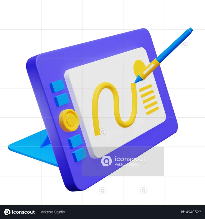 Tableta de dibujo  3D Icon