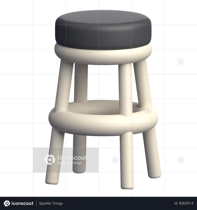 Tabouret  3D Icon