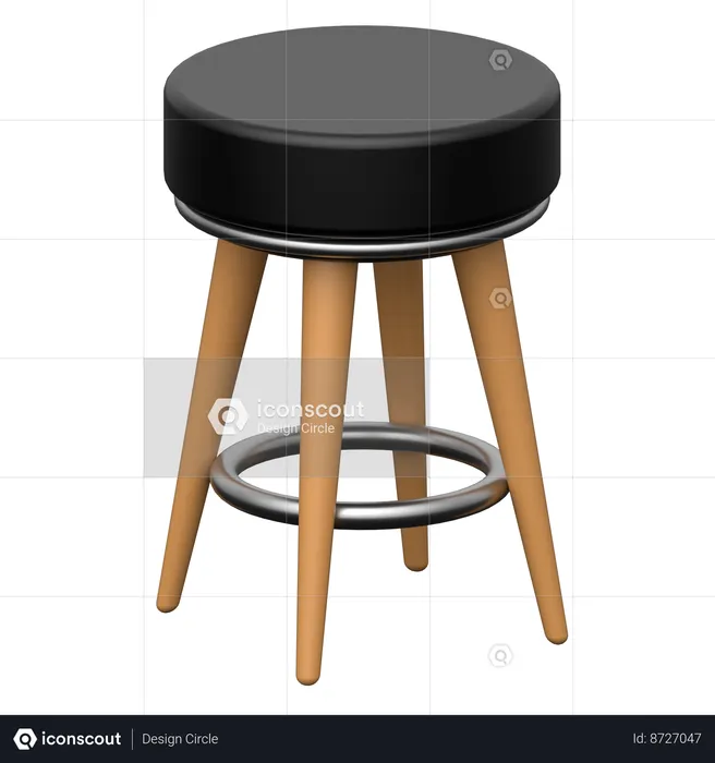 Tabouret  3D Icon