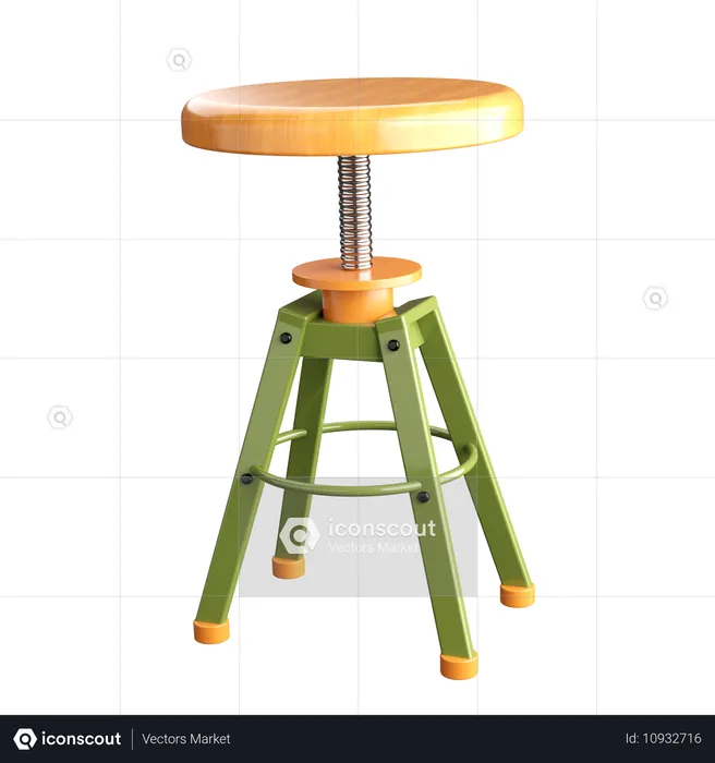 Tabouret  3D Icon