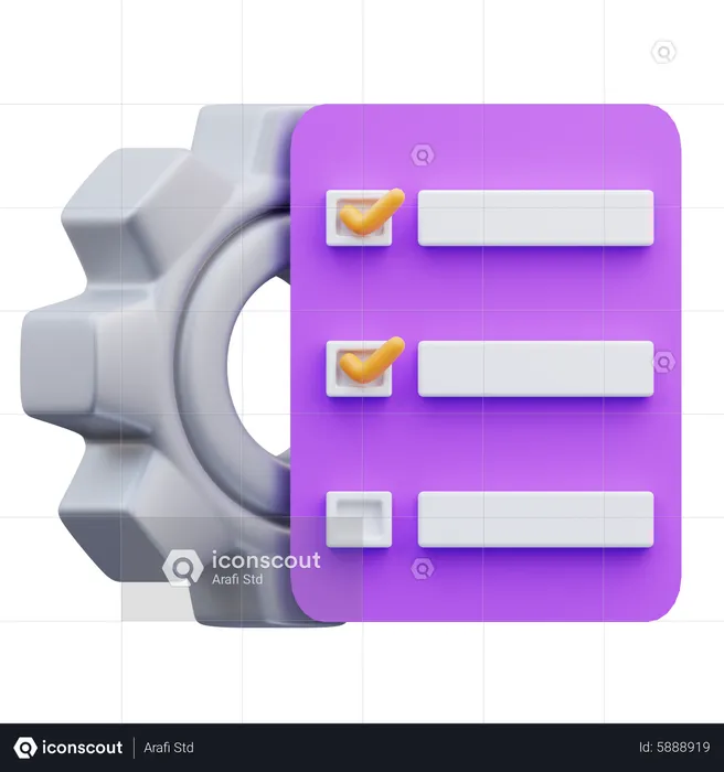 Gestion de projet de tâches  3D Icon