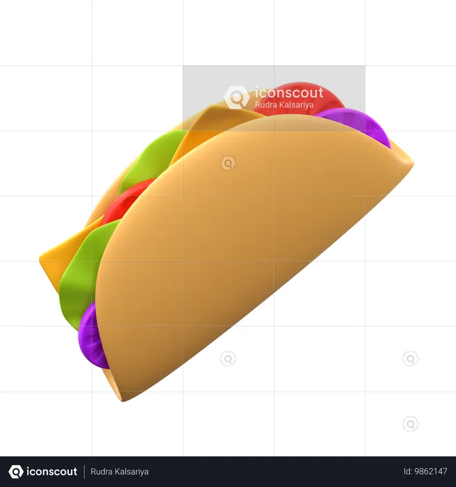 Tacos  3D Icon