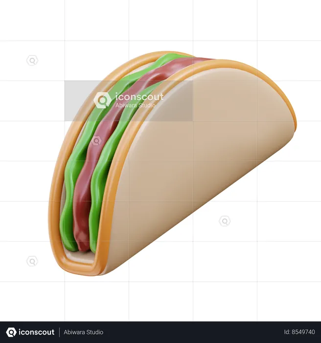 Taco  3D Icon