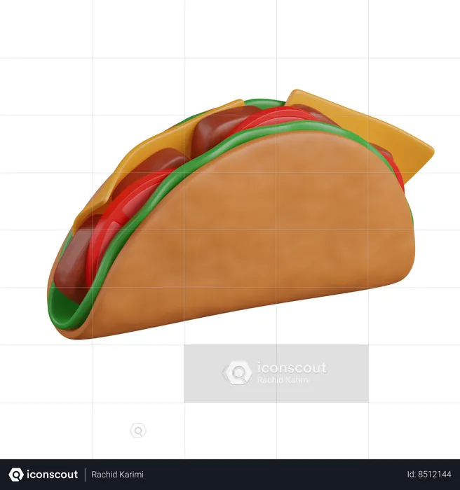 Taco  3D Icon