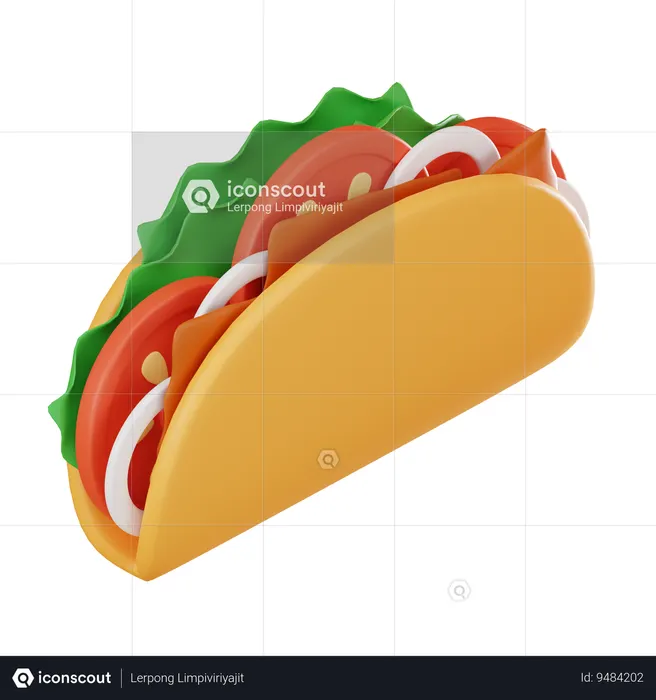 Taco  3D Icon
