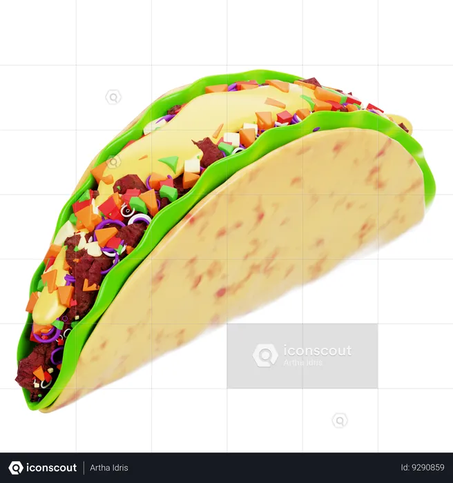 Taco  3D Icon