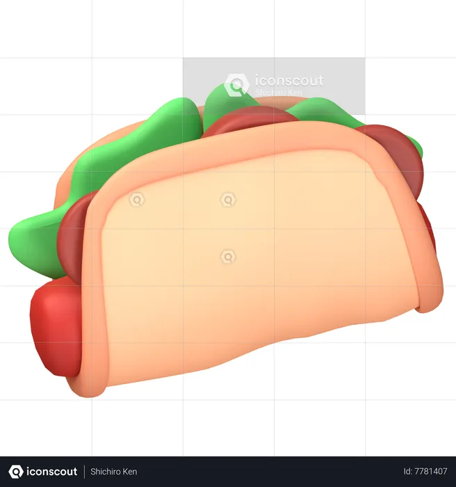 Tacos  3D Icon