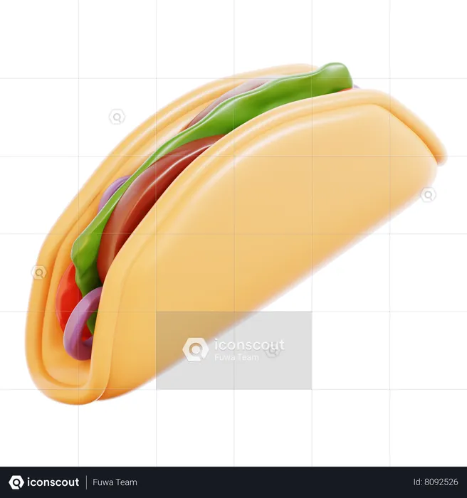 Tacos  3D Icon