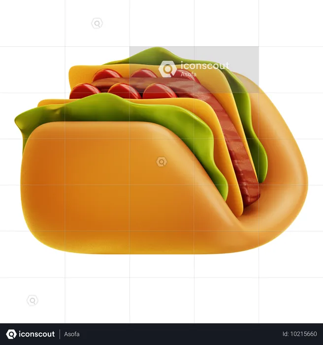 Tacos  3D Icon