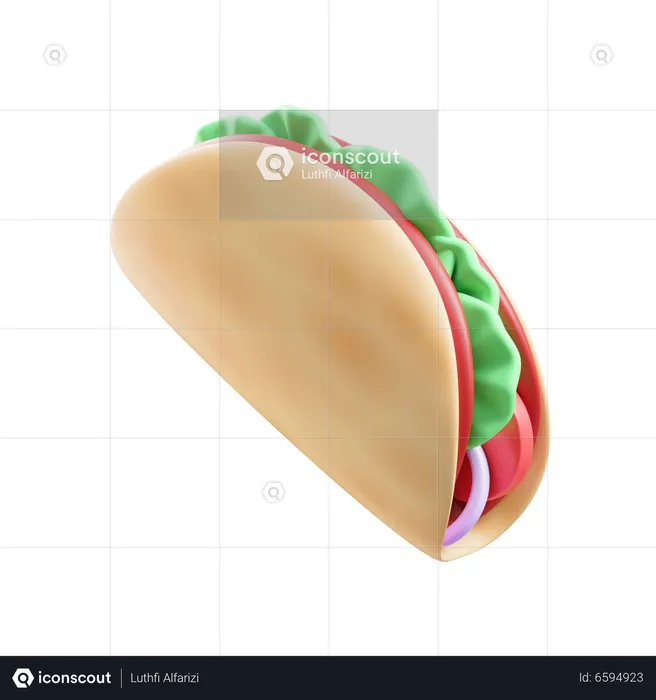 Tacos  3D Icon