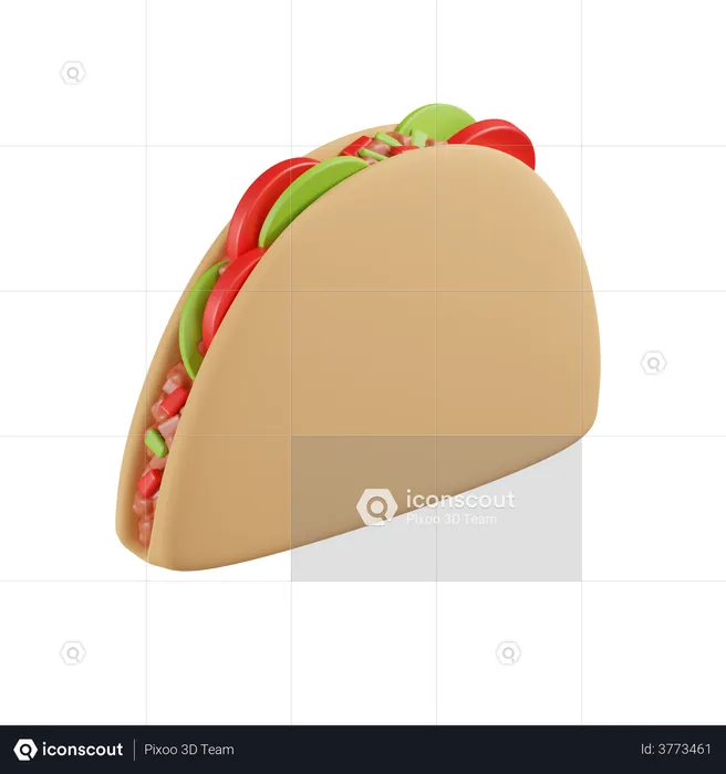 Tacos  3D Illustration