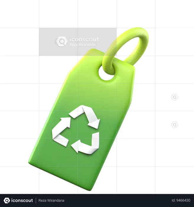 Tag Recycling  3D Icon