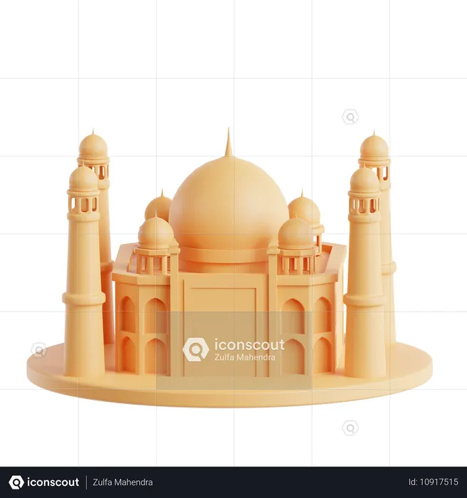 Taj Mahal  3D Icon