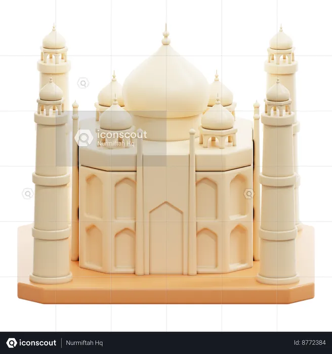 Taj Mahal  3D Icon
