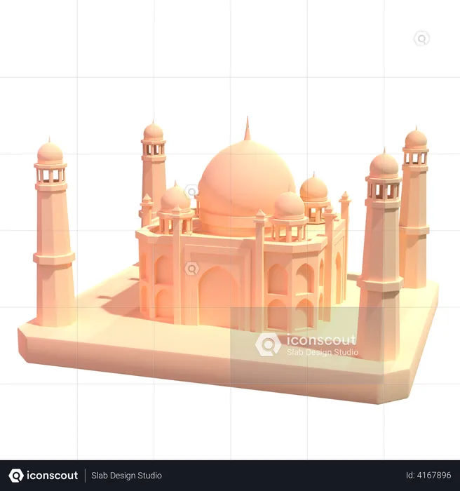 Tajmahal  3D Illustration