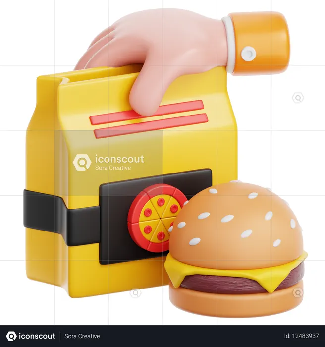 Take Away  3D Icon