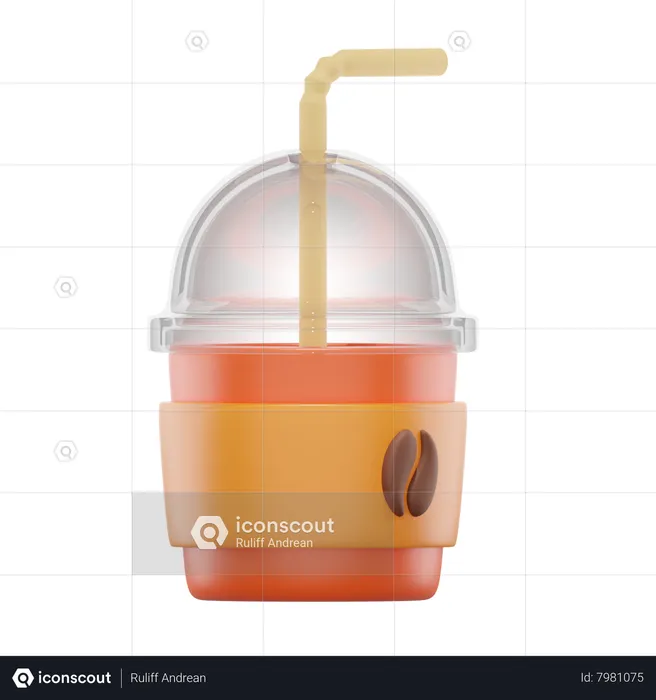 Take Away Coffee  3D Icon