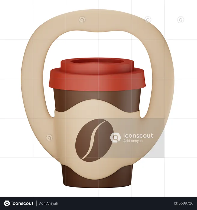 Take Away Coffee  3D Icon