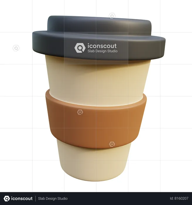 Take Away Cup  3D Icon