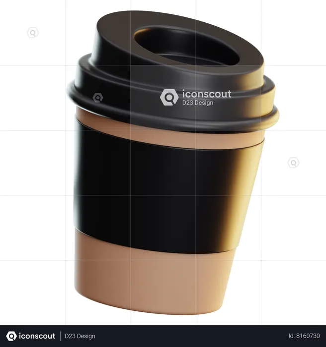Take Away Cup  3D Icon