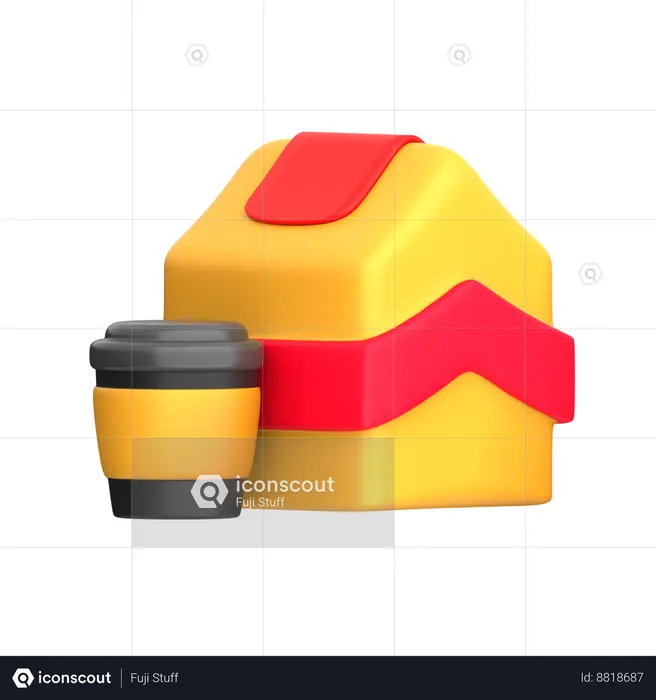 Take Away Drink  3D Icon