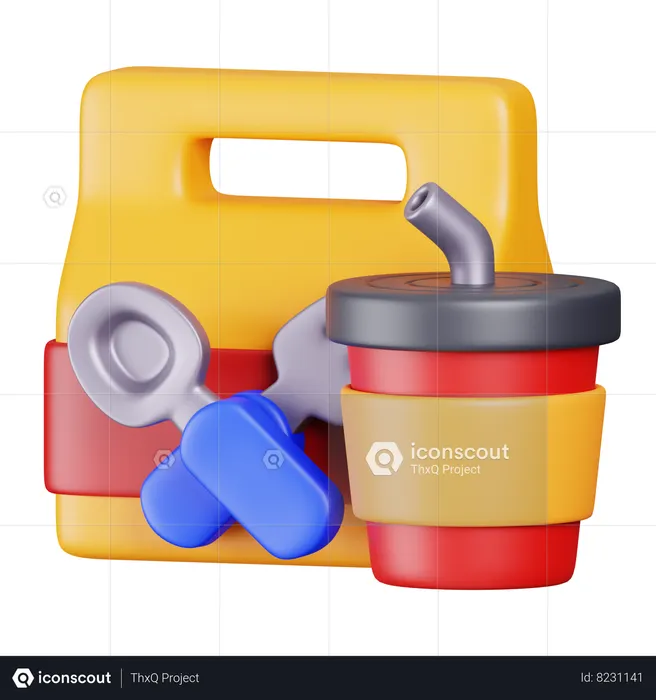 Take Away Drink  3D Icon