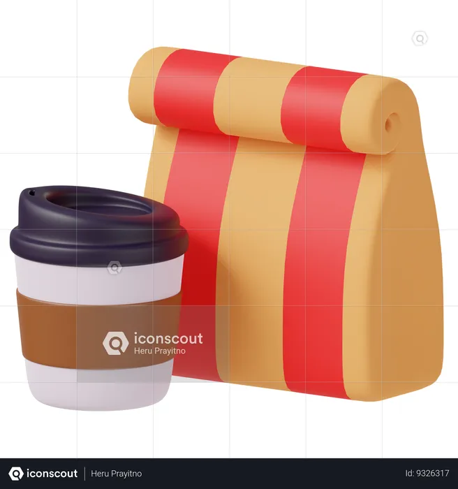 Take Away Food  3D Icon