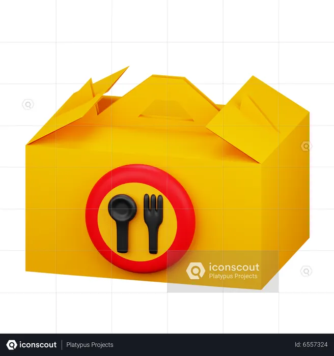 Take Away Parcel  3D Icon